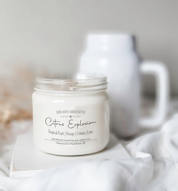 Citrus Explosion - Scented Coconut Soy Candle